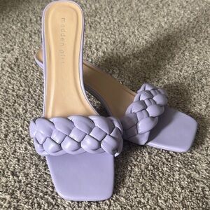 Madden Girl Lavender Braided Heels